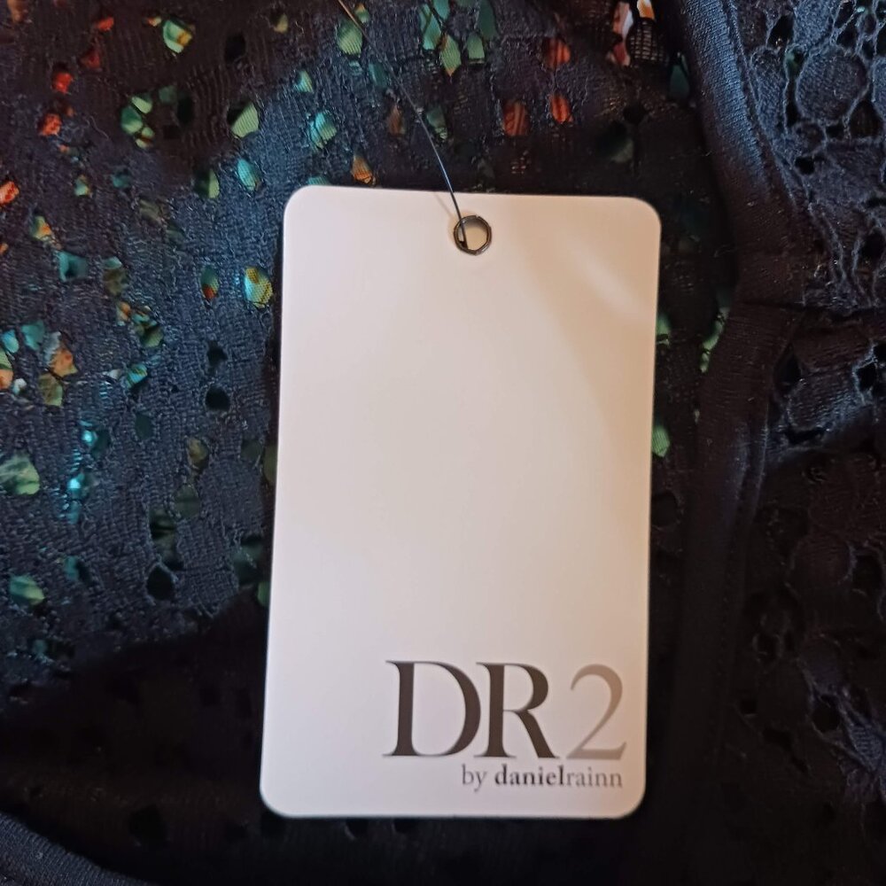 Nordstrom Rack Black Lace Blouse, size XL - Picture 5 of 6